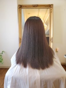お客様の縮毛矯正の仕上がり